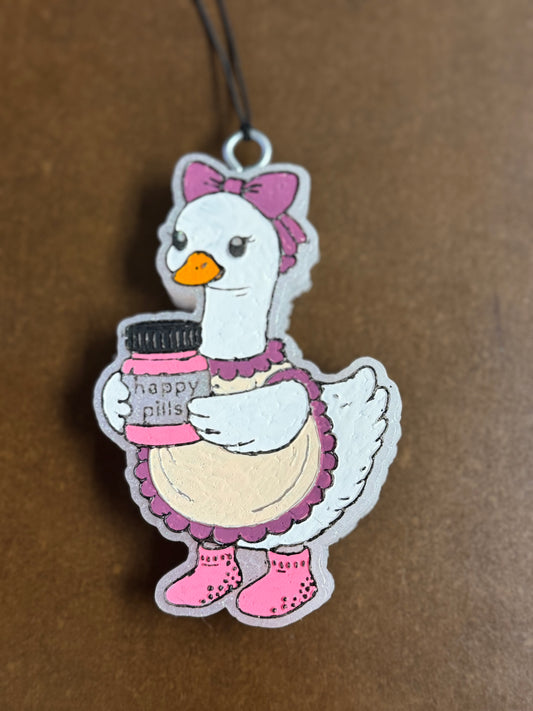 Goose with happy pills