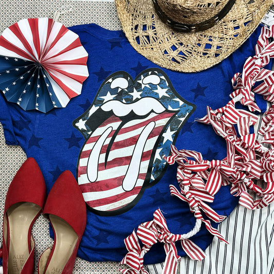 Patriotic Tongue Tee